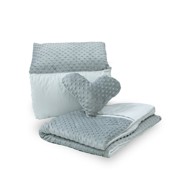 Grey & White Selina Cot Bedding Set