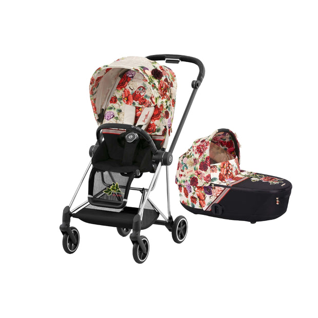MIOS Spring Blossom Light Seat Pack with Chrome Frame & Lux Carry Cot