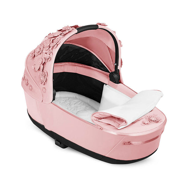 PRIAM Lux Gen 4 Simply Flowers Carry Cot - Pale Blush