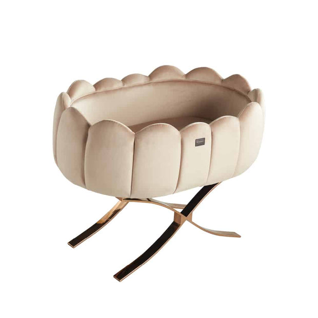 Tulip Cot Cross Legs - Rose Gold Champagne