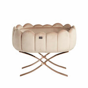 Tulip Cot Cross Legs - Rose Gold Champagne
