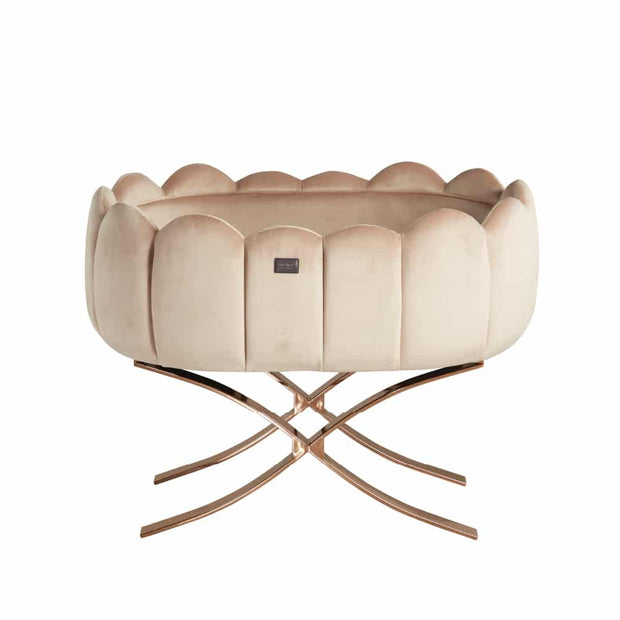 Tulip Cot Cross Legs - Rose Gold Champagne