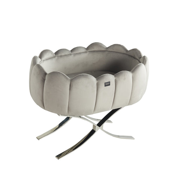 Tulip Cot Cross Leg - Silver