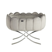 Tulip Cot Cross Leg - Silver