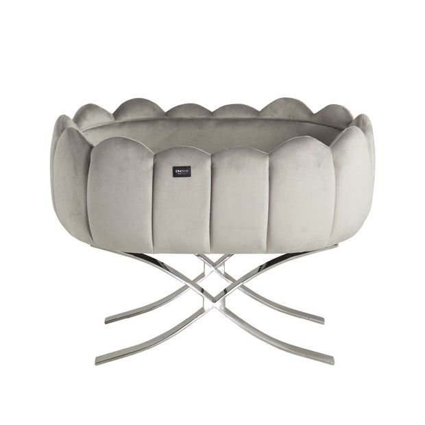 Tulip Cot Cross Leg - Silver