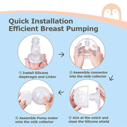 Silent Wearable Breast Pump - Pink