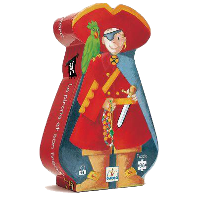 Silhouette Puzzle - Pirate And His Treasure (Age 4 Years+)