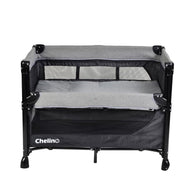 Chelino Tiffany Lux II Co-Sleeper Camp Cot with Mattress