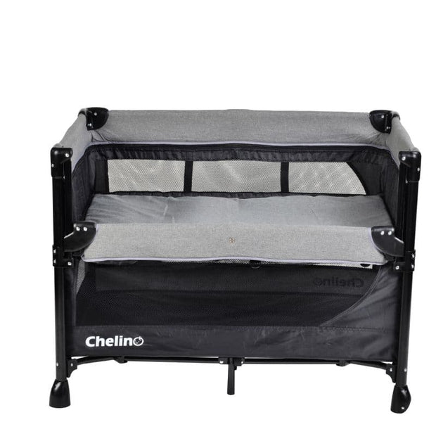 Chelino Tiffany Lux II Co-Sleeper Camp Cot with Mattress